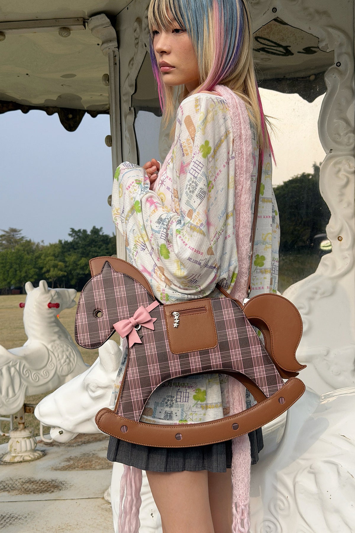 Rocking Horse Crossbody Handheld Bag