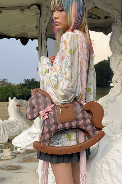 Rocking Horse Crossbody Handheld Bag