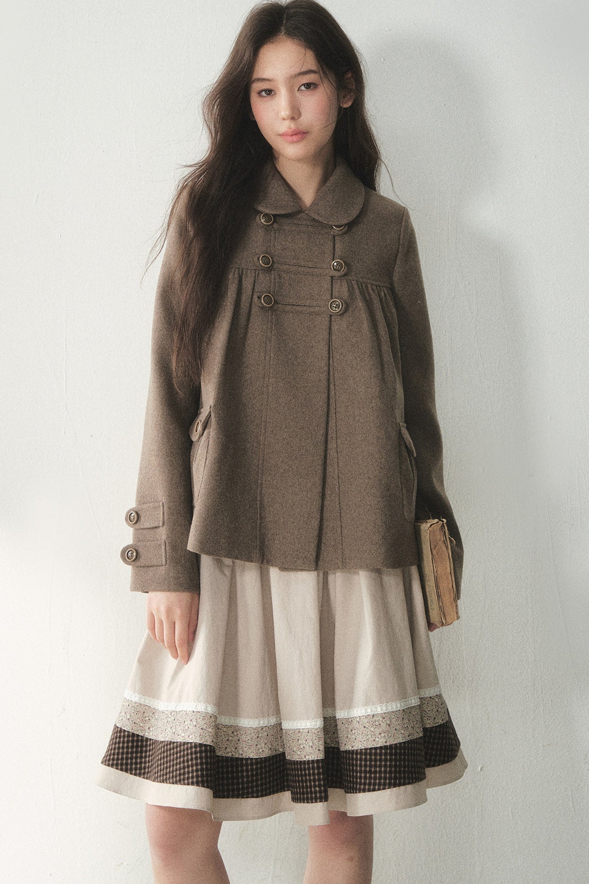 Chestnut Latte Napoleon Wool Coat