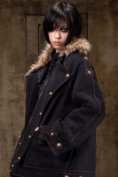 Style Mid-Length Loose Jacket