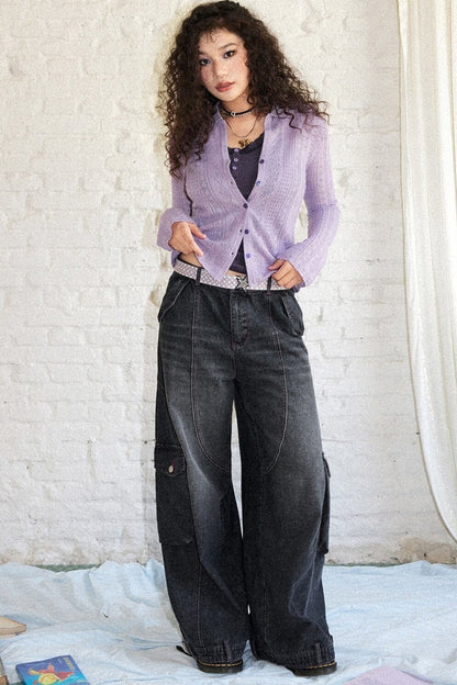 Lightweight Hollow Knit Cardigan