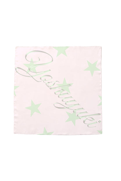 Cotton-Feel Printed Square Scarf