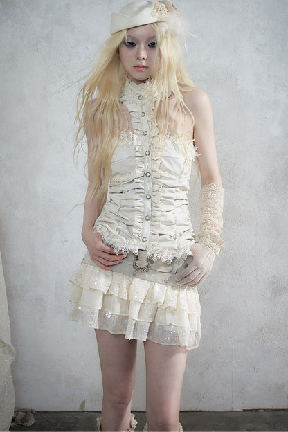 Baroque Lace Wool Beret