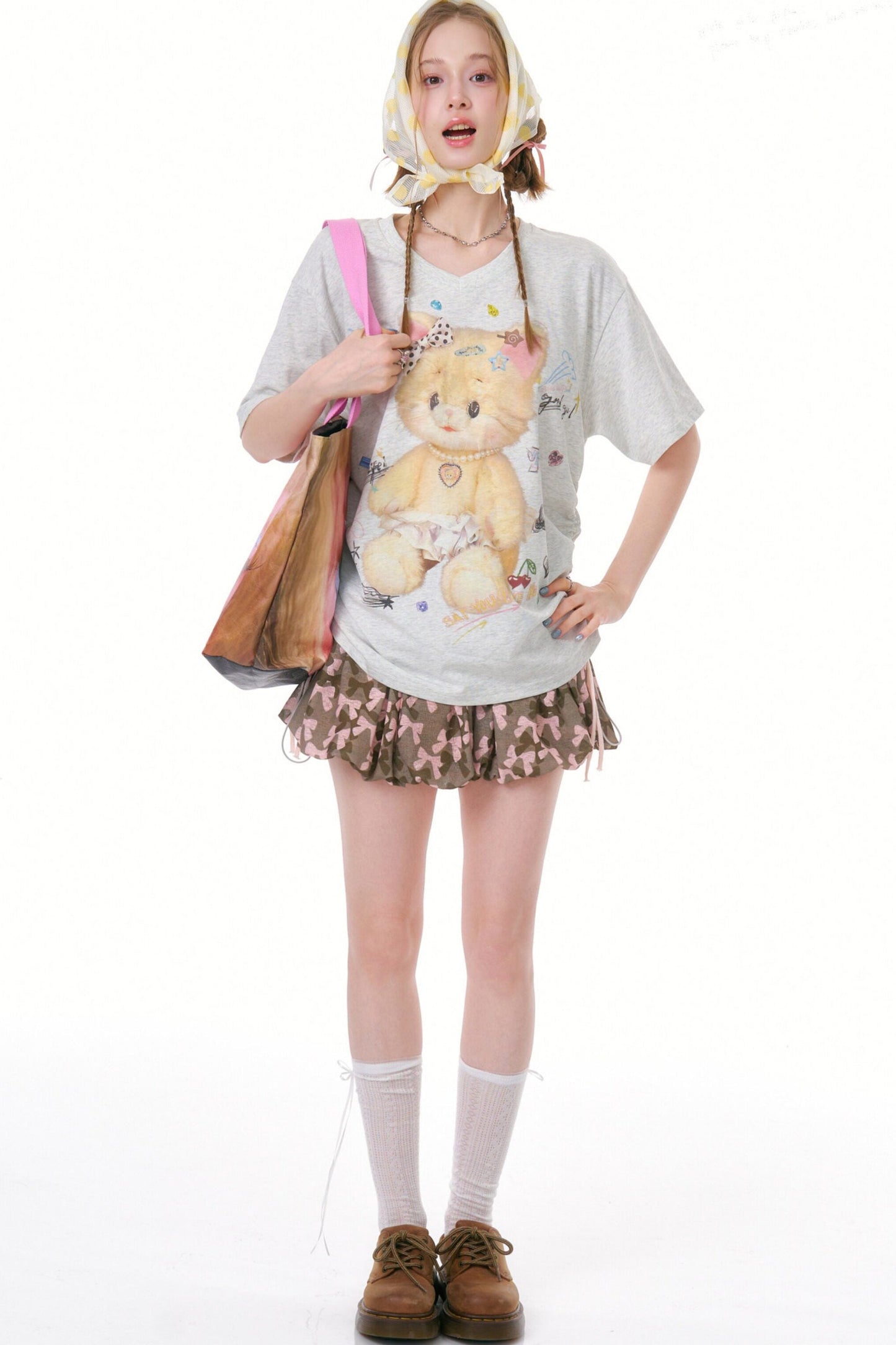 Butterfly Camouflage A-Line Skirt