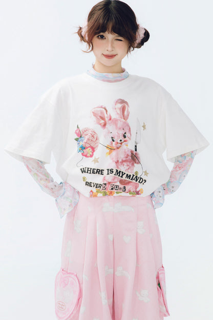 Echo Punk Collage Bear T-Shirt
