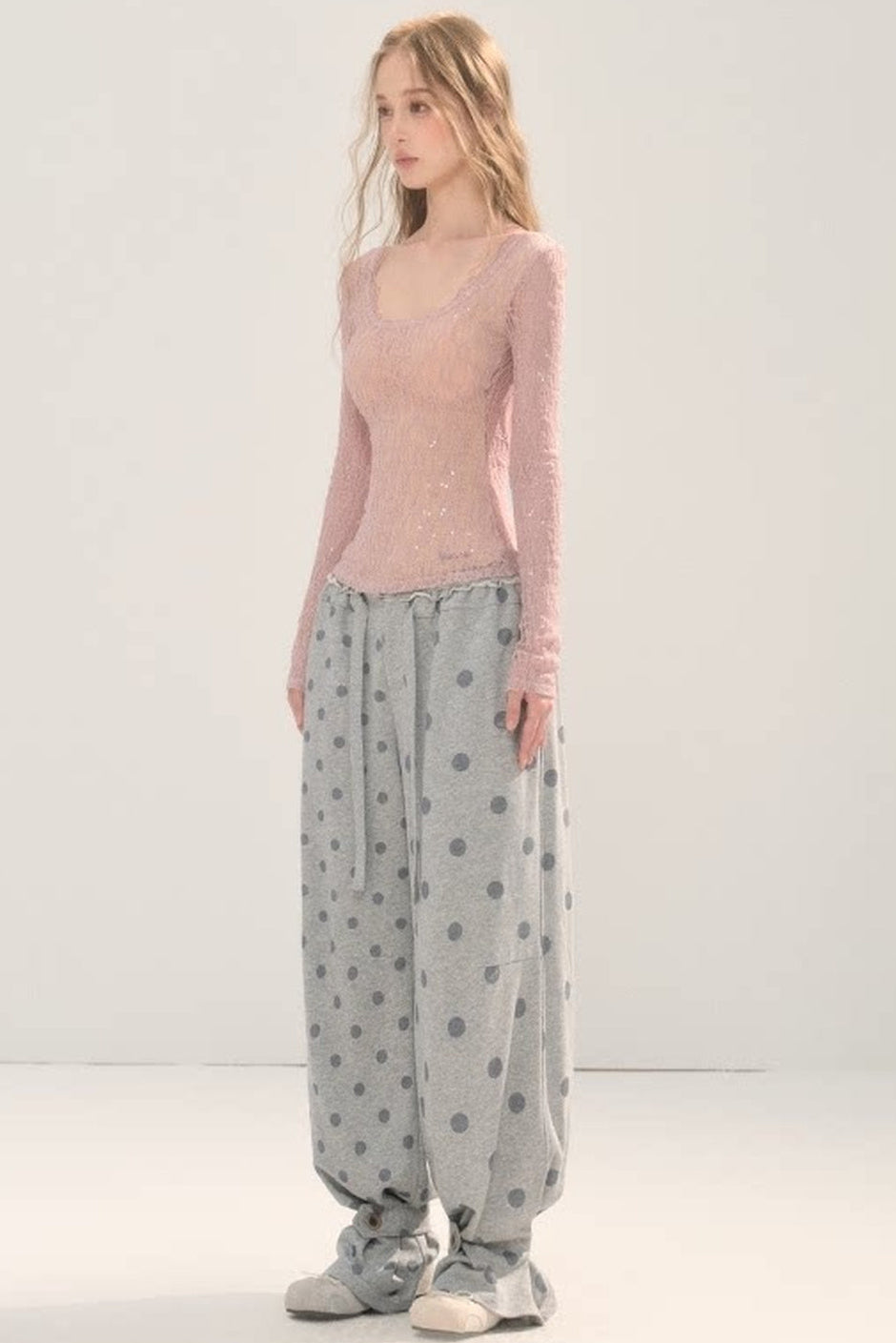 Two-Way Polka Dot Pants