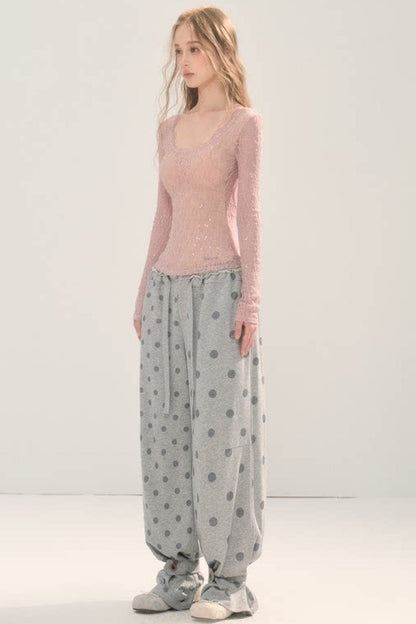 Two-Way Polka Dot Pants