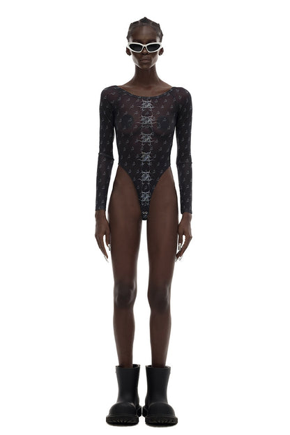 Y2K Punk See-Through Mesh Base Layer