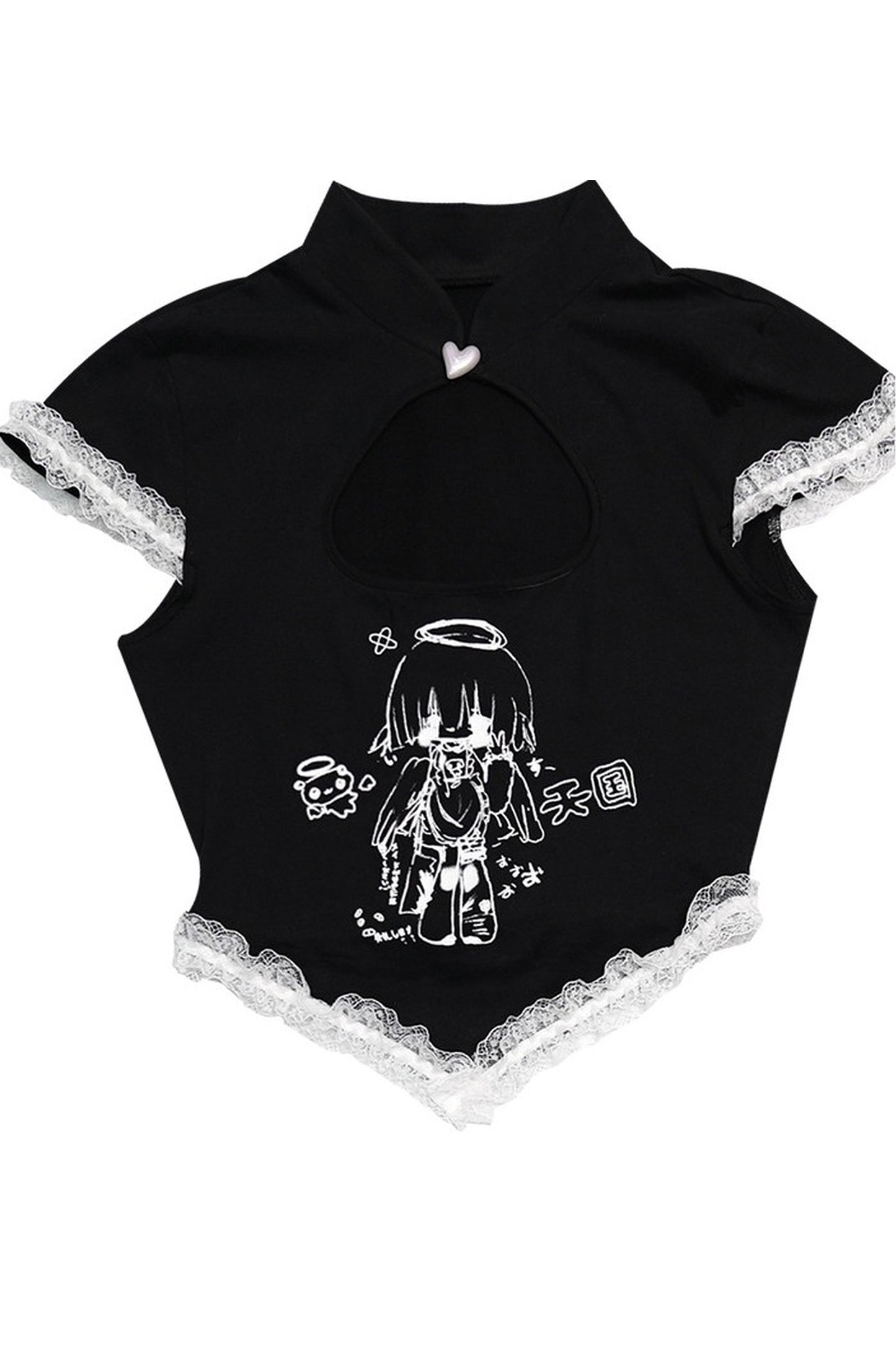 Heavenly Maid Heart Cheongsam Top