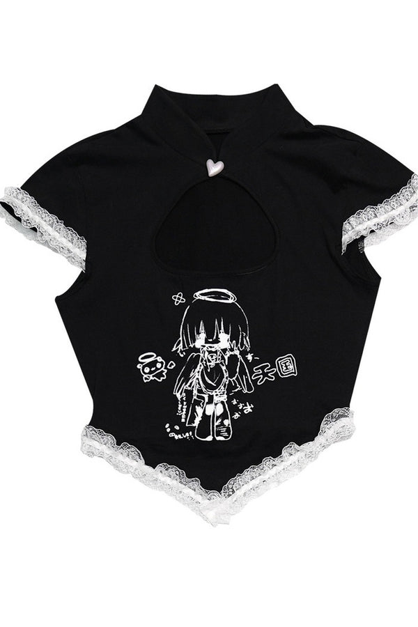 Heavenly Maid Heart Cheongsam Top