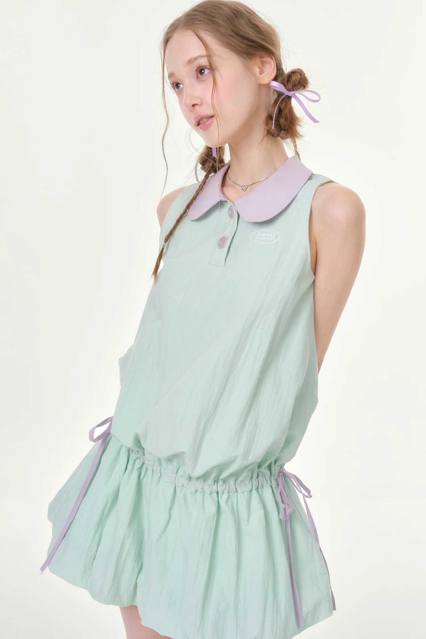 Mint Green Doll Collar Dress