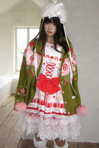 Strawberry Matcha Fair Isle Cardigan