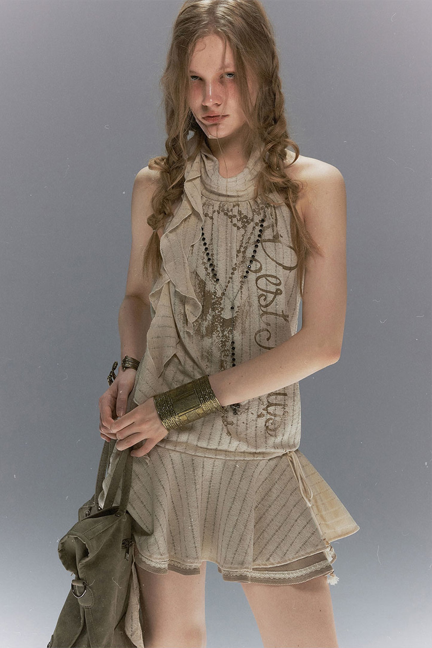 Island Dreams Ruffled Lace Dress