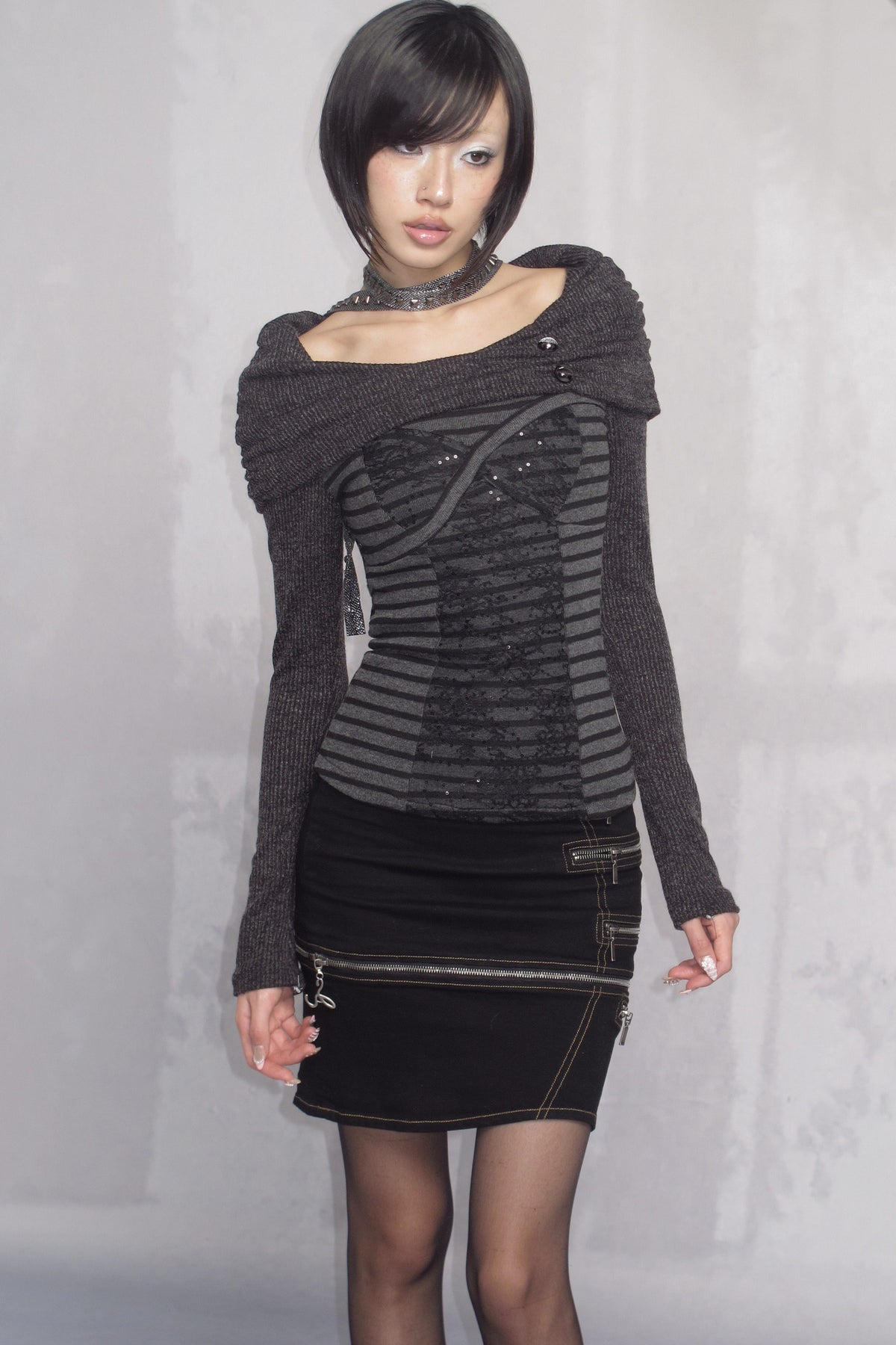 Striped Knit Top