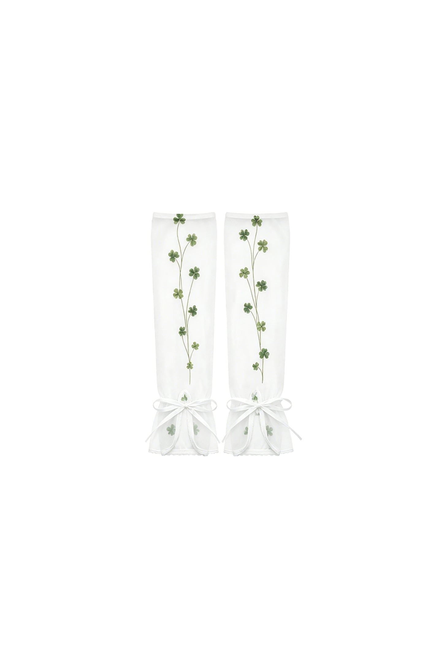 Bedruckte Netz-Spitzensocken
