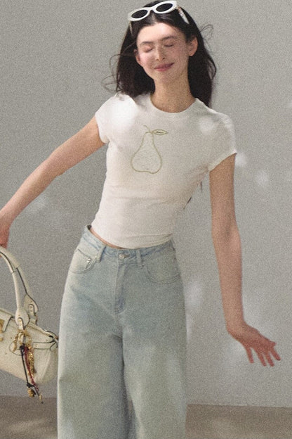 Lace Short Sleeve Top