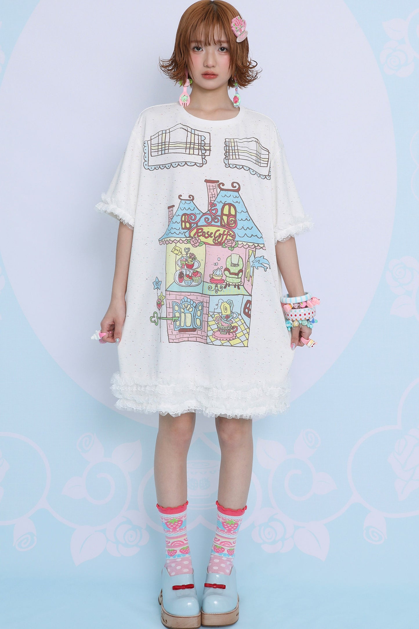 Printed Long T-Shirt Dress