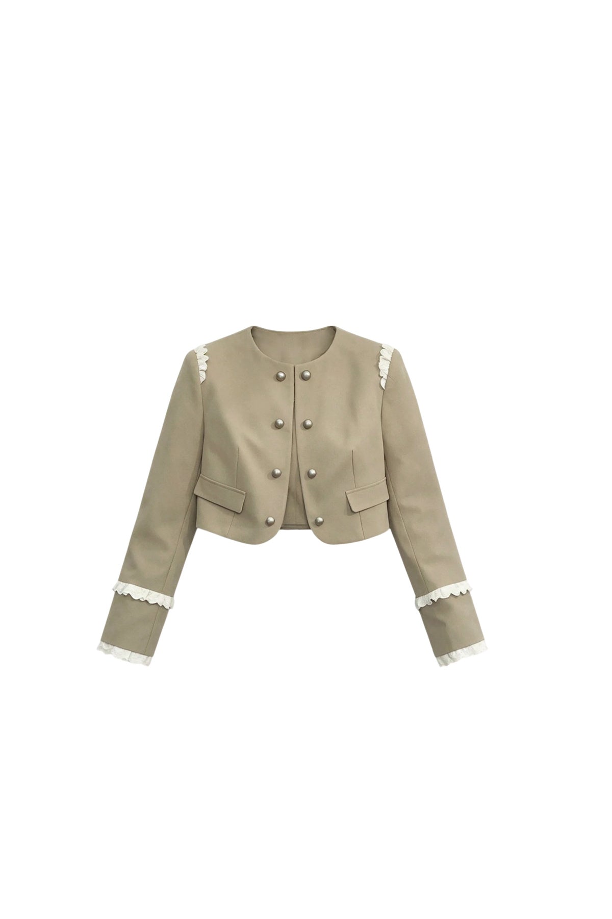 Double-Breasted Jacket and Dress Set-Up