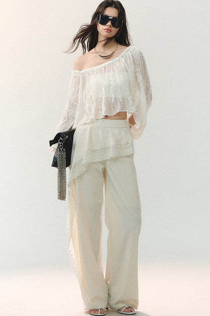 Cloud Weave Off-Shoulder Blouse