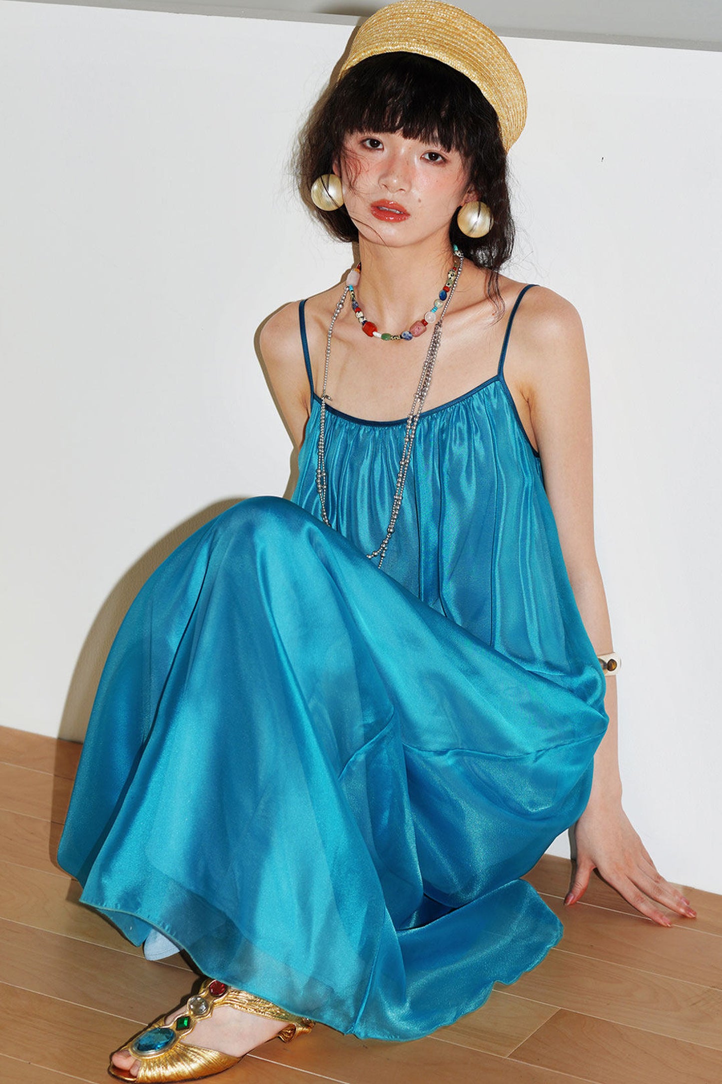 Pearlescent Gauze Dress Set
