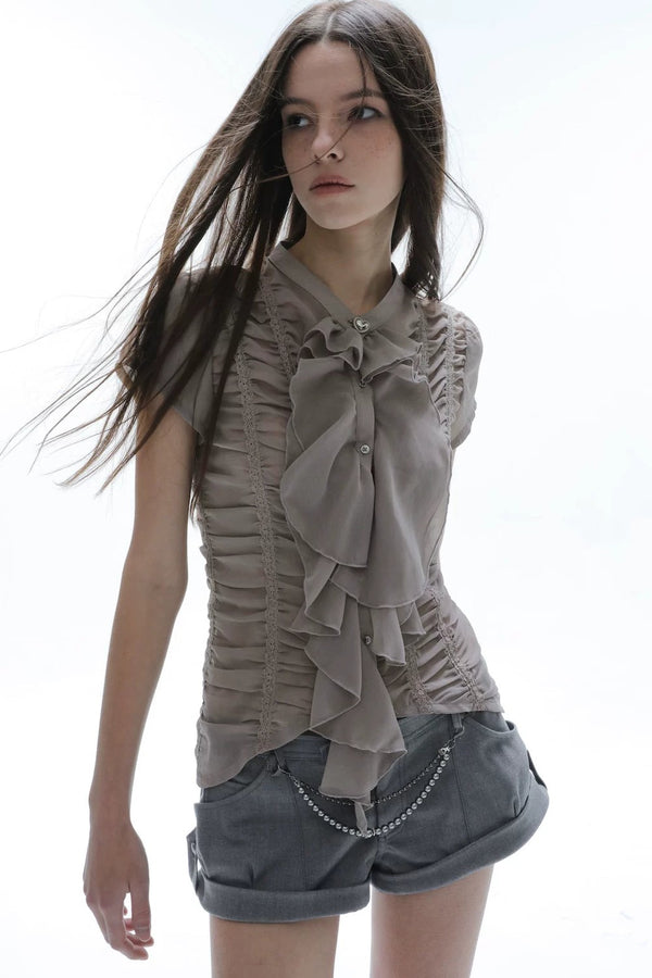 Handmade Victorian Chiffon Blouse