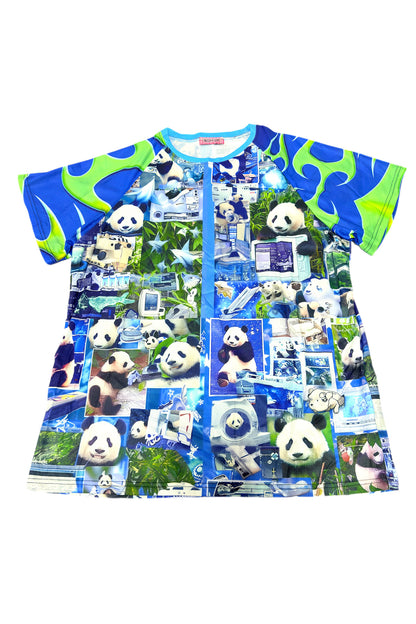 Blue Printed Short Sleeve Tee
