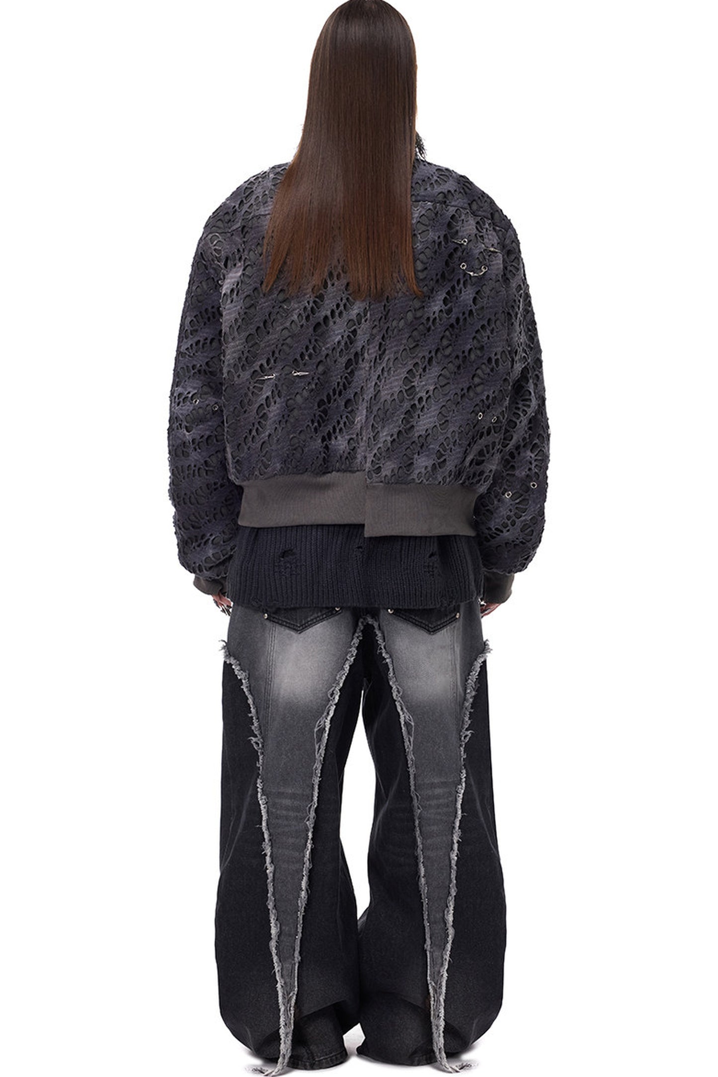 Deconstructed Wasteland Denim Pants