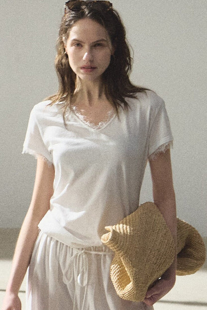 Bohemian Linen Lace Top