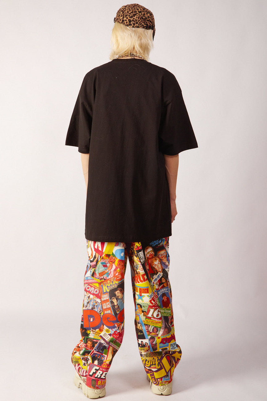 Eye Chart Oversized Graphic T-Shirt