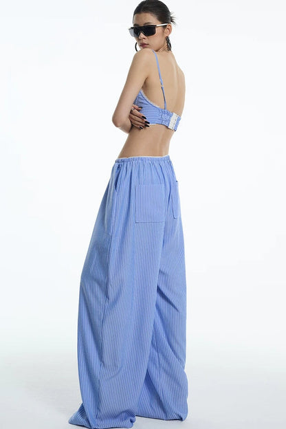 Nautical Striped Lace Pants