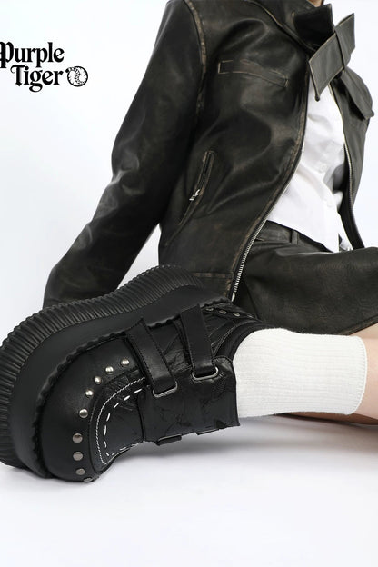Punk Studded Platform Shoes