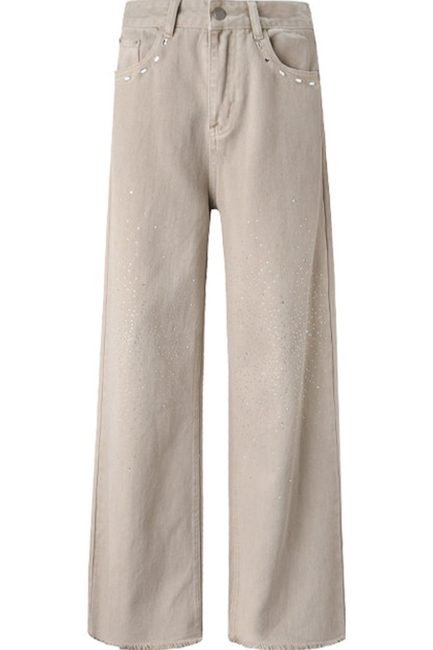 Desert Star Rhinestone Wide-Leg Jeans