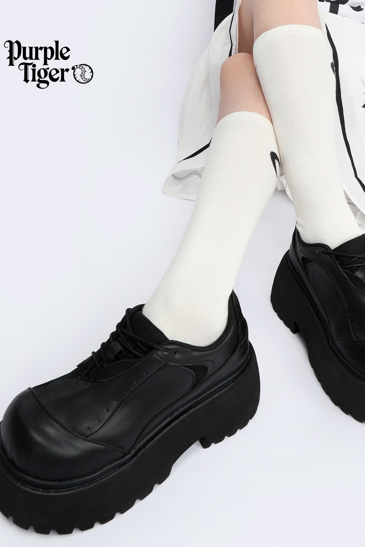 Dark Punk Thick-Soled Leather Shoes