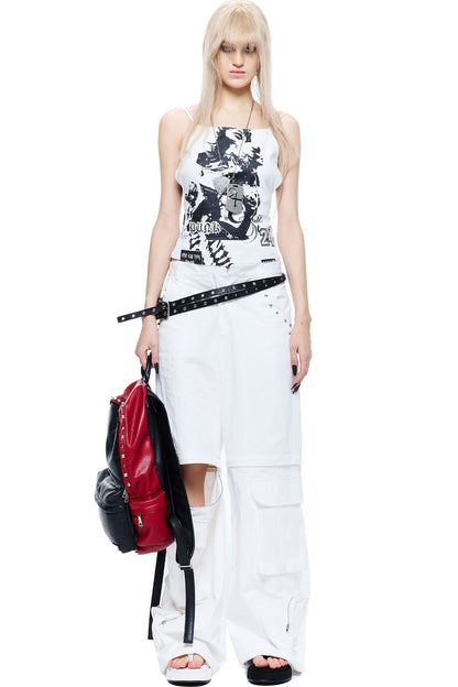 Distressed Grunge Tailored Vest