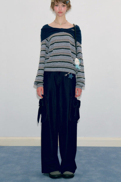 High-Waisted Wide-Leg Cargo Pants