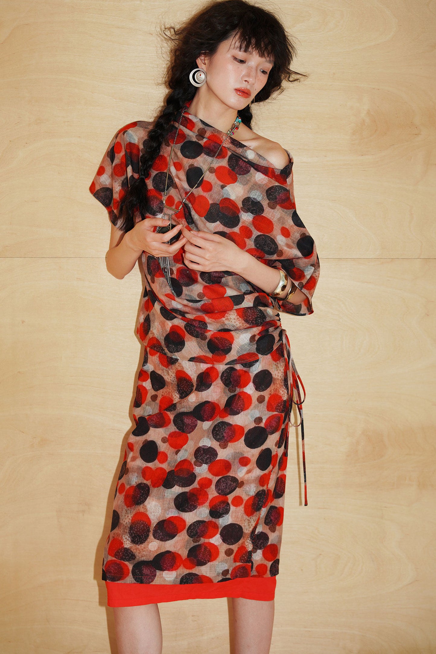Asymmetrical Color-Blocked Top