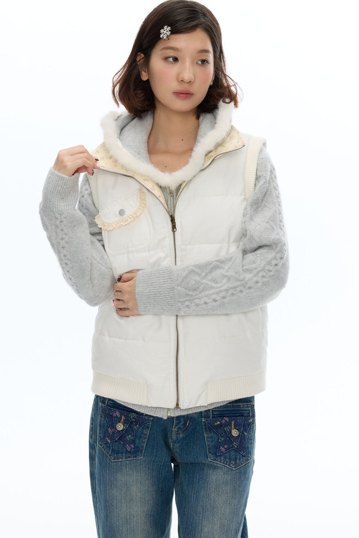 Reversible Cotton Padded Gilet