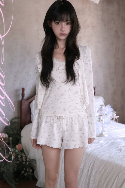 Floral Print Cardigan