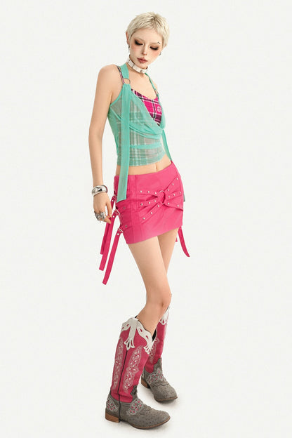 Dopamine Patterned Halter Top