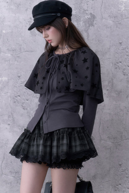 Star Shawl Cardigan Set