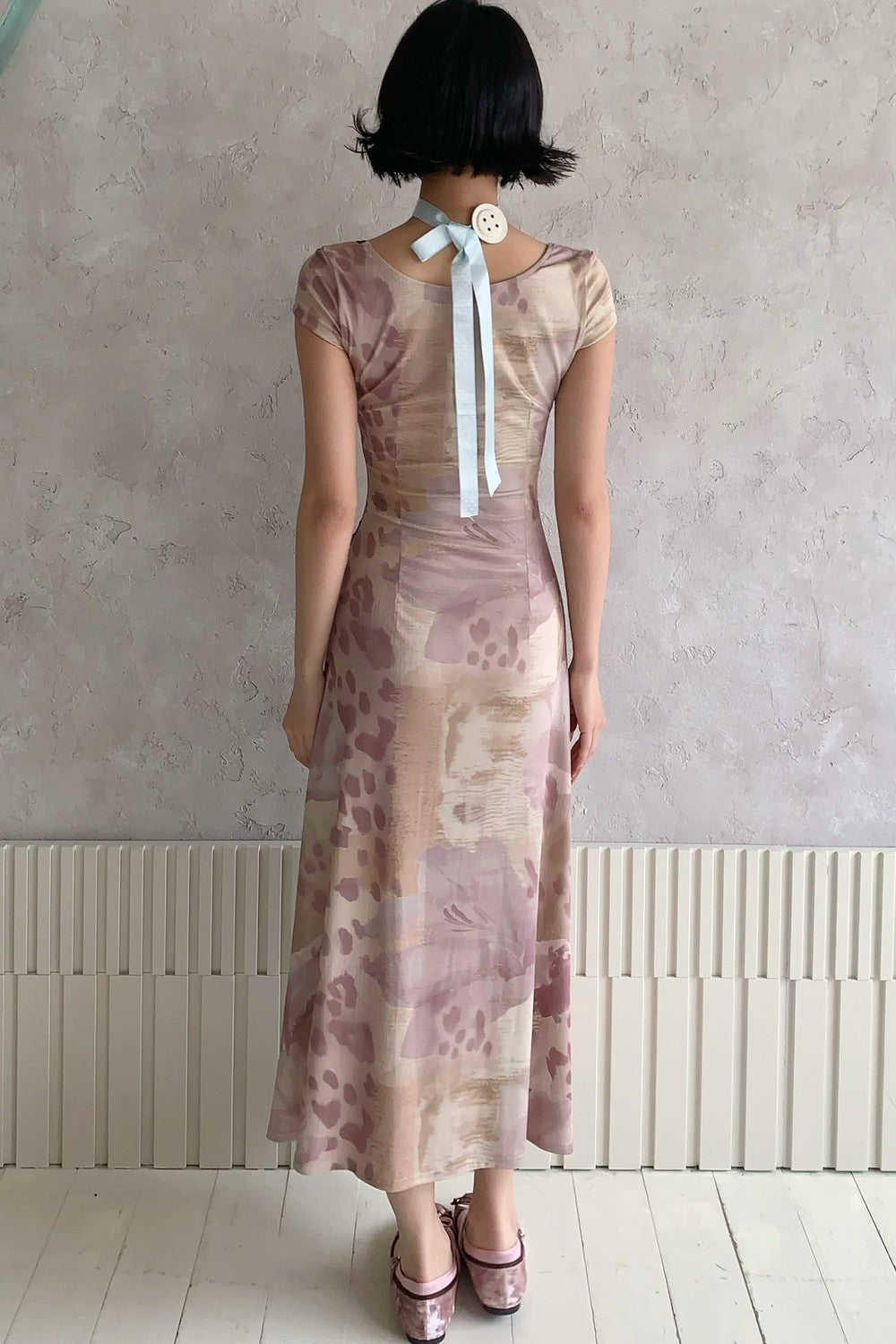 Retro Lace Floral Dress