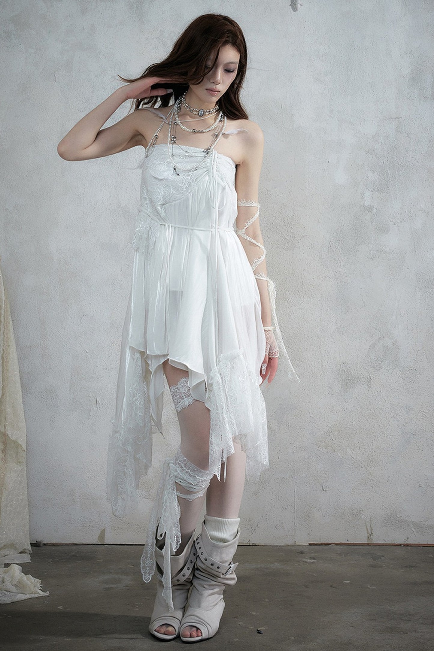 Romantic Lace Chiffon Skirt