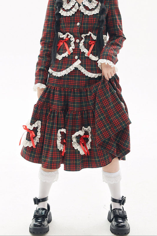 Showa Retro Wool Skirt