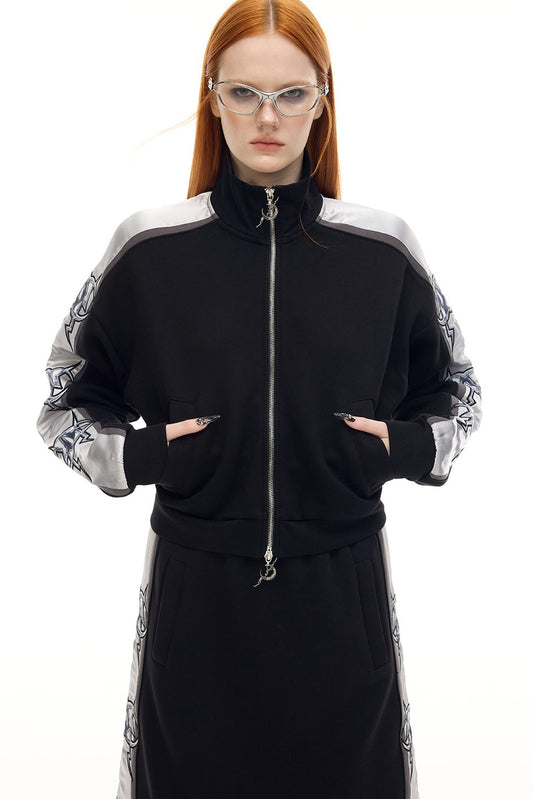 High Collar Zip Jacket