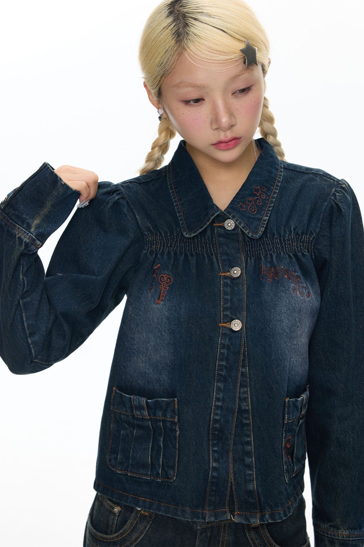 Embroidered Denim Jacket