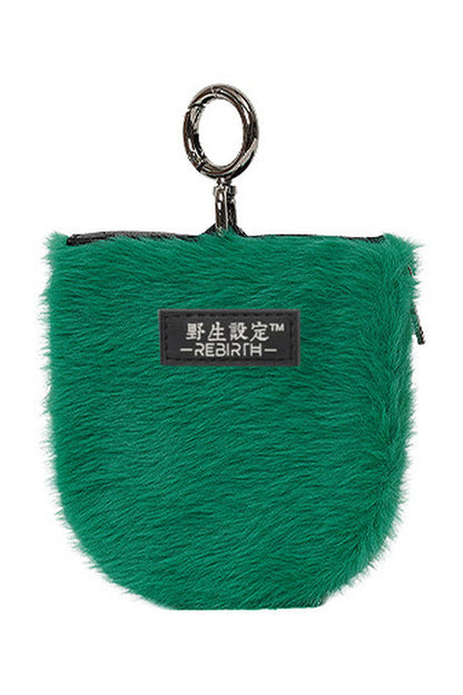 Portamonete in peluche a blocchi di colore