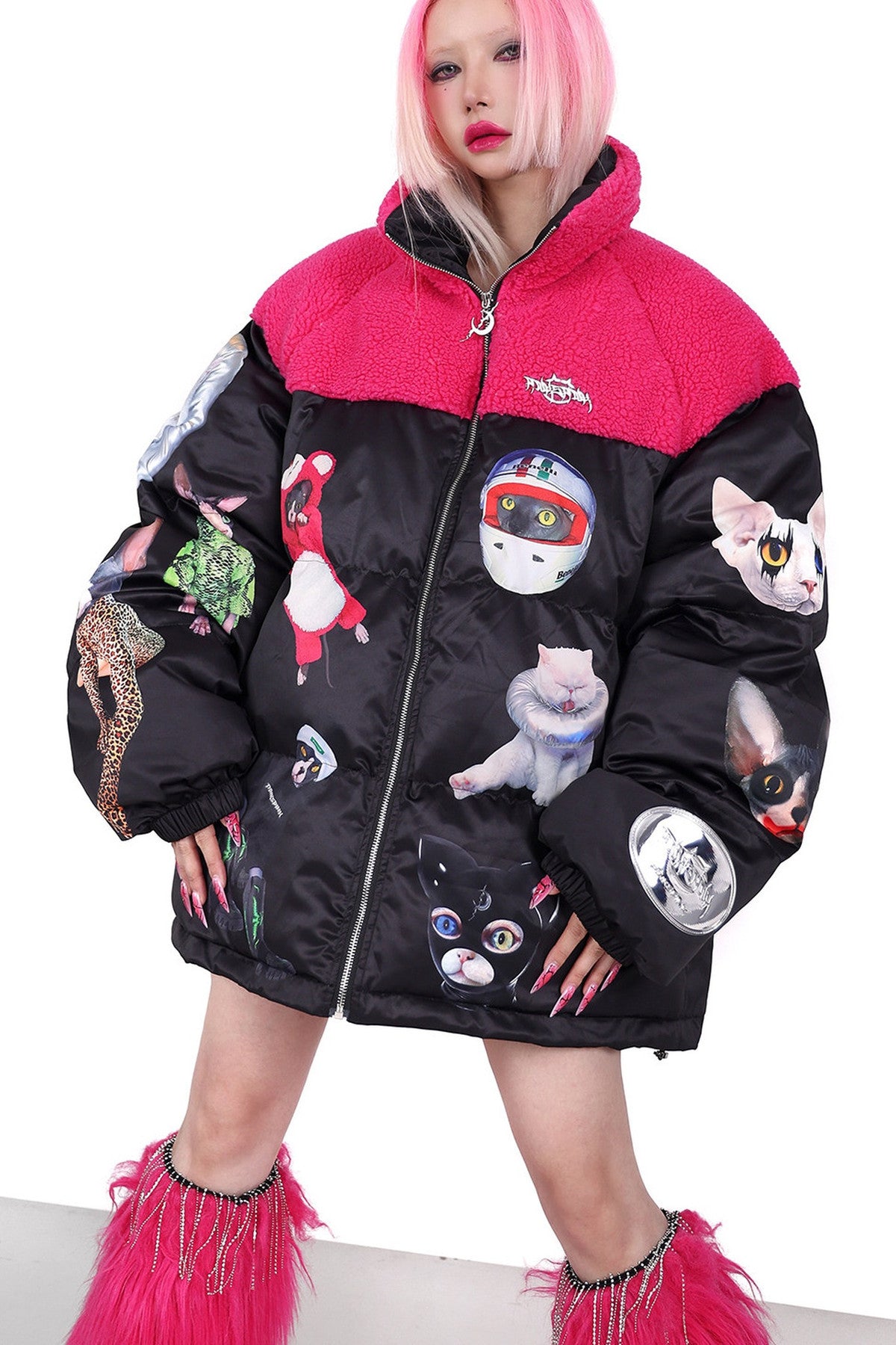 Pink Collar Cat Jacket