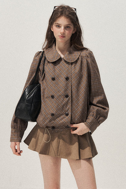Polka Trench Coat and Skirt Set-Up