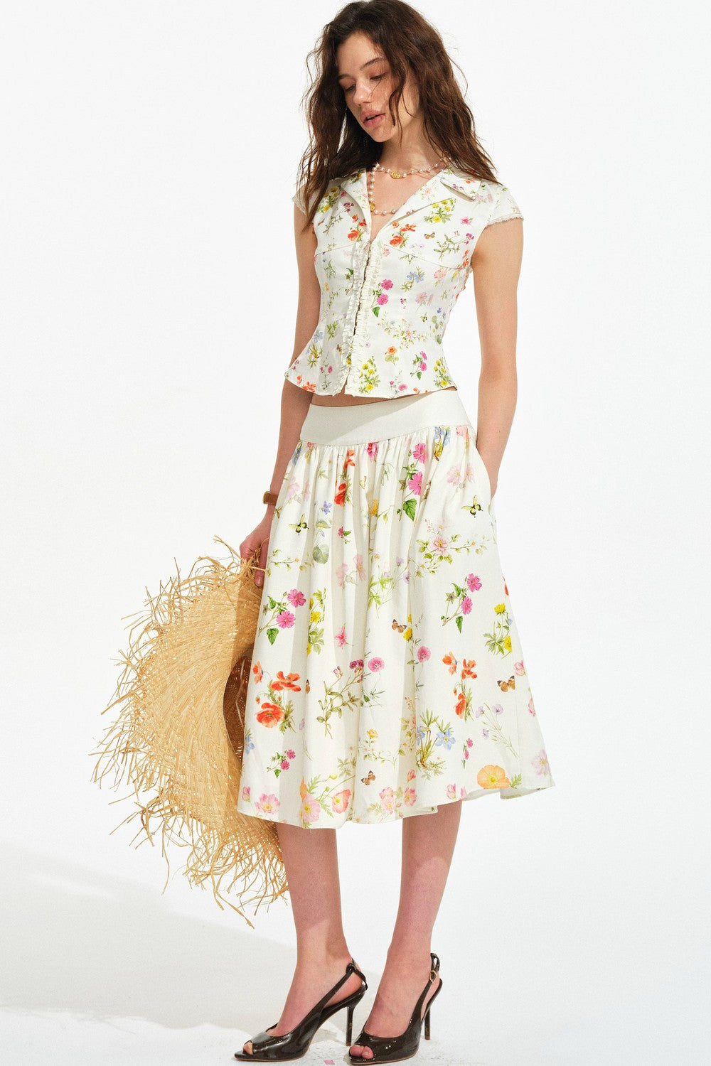 Retro Floral Hand-Painted Set-Up