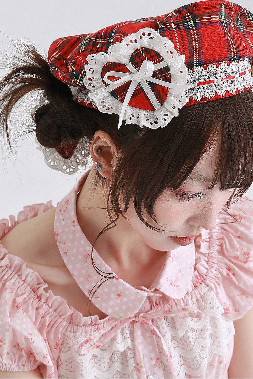 Showa Retro Red Lolita Beret